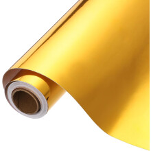 Gold Permanent Vinyl, 10 Inch x 14ft Adhesive Vinyl Roll for Decal Cutting, Signs, Scrapbooking, DIY Craft, Home Decoration