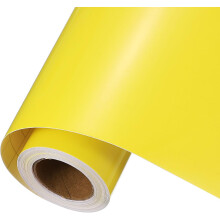 Yellow Permanent Vinyl, 12 Inch x 14ft Vinyl Roll for Decal Cutting, Signs, Scrapbooking, DIY Craft, Home Decoration