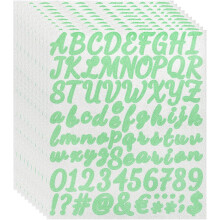 760Pcs 10Sheets Glitter Letter Stickers, Self-Adhesive Alphabet Sticker Letter Number Decal Kit Symbols Alphabet Decals for Crafts Scrapbooking Classr