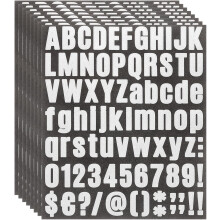 608Pcs 8Sheets Glitter Letter Stickers, Self-Adhesive Alphabet Sticker Letter Number Decal Kit Symbols Alphabet Decals for Crafts Scrapbooking Classro