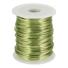 12 Gauge / 2mm Anodized Aluminum Wire for Jewelry Craft Making, 102 Feet Bendable Flexible Wire for DIY Home Decor Gardening Sculpture, Grass Green