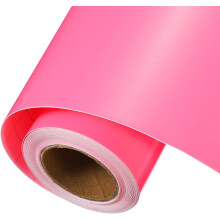 Fluorescent Pink Permanent Vinyl, 10 Inch x 14ft Vinyl Roll for Decal Cutting, Signs, Scrapbooking, DIY Craft, Home Decoration