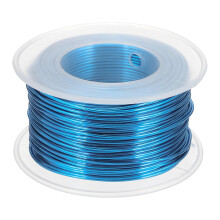 18 Gauge / 1mm Anodized Aluminum Wire for Jewelry Craft Making, 102 Feet Bendable Flexible Wire for DIY Home Decor Gardening Sculpture, Blue