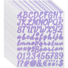 912Pcs 12Sheets Glitter Letter Stickers, Self-Adhesive Alphabet Sticker Letter Number Decal Kit Symbols Alphabet Decals for Crafts Scrapbooking Classr