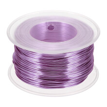 18 Gauge / 1mm Anodized Aluminum Wire for Jewelry Craft Making, 102 Feet Bendable Flexible Wire for DIY Home Decor Gardening Sculpture, Light Purple
