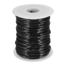 12 Gauge / 2mm Anodized Aluminum Wire for Jewelry Craft Making, 102 Feet Bendable Flexible Wire for DIY Home Decor Gardening Sculpture, Black