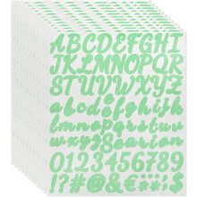 912Pcs 12Sheets Glitter Letter Stickers, Self-Adhesive Alphabet Sticker Letter Number Decal Kit Symbols Alphabet Decals for Crafts Scrapbooking Classr