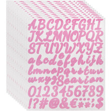 912Pcs 12Sheets Glitter Letter Stickers, Self-Adhesive Alphabet Sticker Letter Number Decal Kit Symbols Alphabet Decals for Crafts Scrapbooking Classr