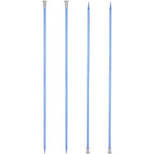 4Pcs Aluminum Knitting Needles 4.5mm (US Size 7) Single Pointed Knitting Needle 13.8 Inches Length Metal Weaving Tool for Handmade Projects DIY, Navy