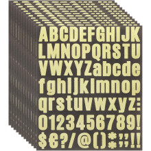 912Pcs 12Sheets Glitter Letter Stickers, Self-Adhesive Alphabet Sticker Letter Number Decal Kit Symbols Alphabet Decals for Crafts Scrapbooking Classr
