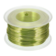 18 Gauge / 1mm Anodized Aluminum Wire for Jewelry Craft Making, 102 Feet Bendable Flexible Wire for DIY Home Decor Gardening Sculpture, Grass Green
