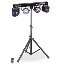 BeamZ PartyBar2 Disco Party Lights System with Stand | DMX LED Light Bar