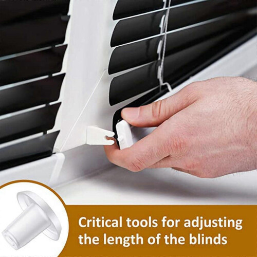 10 Transparent Venetian Blind Lower Rod Hooks