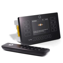 Q Acoustics E120 Wall Amplifier with Bluetooth, DAB, Touch Panel Control Black