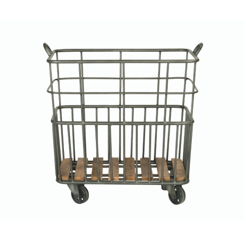 Signature Metal log cart with wheels