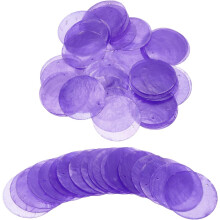 60Pcs Capiz Shells, 5cm/1.97" Round Natural Shells with 2 Holes for Seashell Wind Chimes Curtain Shell Garland DIY Craft Wedding Home Decoration, Purp