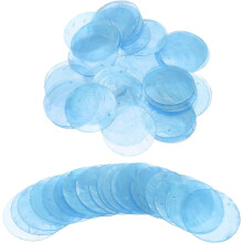 60Pcs Capiz Shells, 5cm/1.97" Round Natural Shells with 2 Holes for Seashell Wind Chimes Curtain Shell Garland DIY Craft Wedding Home Decoration, Ligh