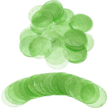 60Pcs Capiz Shells, 5cm/1.97" Round Natural Shells with 2 Holes for Seashell Wind Chimes Curtain Shell Garland DIY Craft Wedding Home Decoration, Ligh