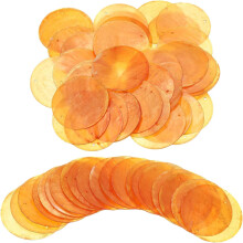 60Pcs Capiz Shells, 5cm/1.97" Round Natural Shells with 2 Holes for Seashell Wind Chimes Curtain Shell Garland DIY Craft Wedding Home Decoration, Oran