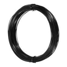 1mm Aluminum Craft Flat Wire,98Ft 0.5mm Thickness Bendable Metal Floral Jewelry Beading Armature Wire for Sculpting Armature DIY Jewelry Making, Black