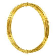 1mm Aluminum Craft Flat Wire,33Ft 0.5mm Thickness Bendable Metal Floral Jewelry Beading Armature Wire for Sculpting Armature DIY Jewelry Making, Yello