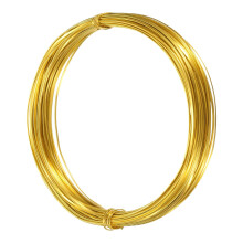 1mm Aluminum Craft Flat Wire,66Ft 0.5mm Thickness Bendable Metal Floral Jewelry Beading Armature Wires for Sculpting Armature DIY Jewelry Making, Yell