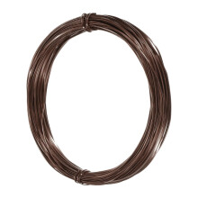1mm Aluminum Craft Flat Wire,66Ft 0.5mm Thickness Bendable Metal Floral Jewelry Beading Armature Wire for Sculpting Armature DIY Jewelry Making, Brown
