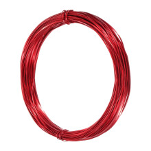 1mm Aluminum Craft Flat Wire,66Ft 0.5mm Thickness Bendable Metal Floral Jewelry Beading Armature Wire for Sculpting Armature DIY Jewelry Making, Red
