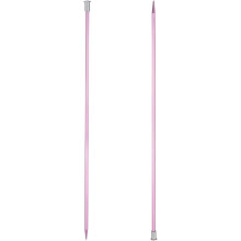 2Pcs Aluminum Knitting Needles 5mm (US Size 8) Single Pointed Knitting Needle 13.8 Inches Length Metal Weaving Tool for Handmade Projects DIY, Pink