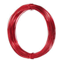 1mm Aluminum Craft Flat Wire,98Ft 0.5mm Thickness Bendable Metal Floral Jewelry Beading Armature Wire for Sculpting Armature DIY Jewelry Making, Red