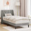 VidaXL vidaXL Bed Frame with Headboard Light Grey 90 x 190 cm Velvet 1