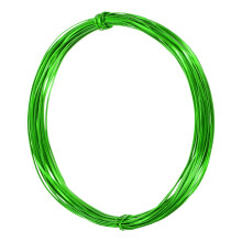 1mm Aluminum Craft Flat Wire,33Ft 0.5mm Thickness Bendable Metal Floral Jewelry Beading Armature Wire for Sculpting Armature DIY Jewelry Making, Green
