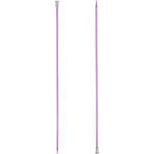 2Pcs Aluminum Knitting Needles 4mm (US Size 6) Single Pointed Knitting Needle 13.8 Inches Length Metal Weaving Tool for Handmade Projects DIY, Purple