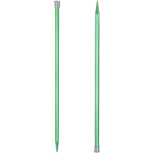 2Pcs Aluminum Knitting Needles 9mm (US Size 13) Single Pointed Knitting Needle 13.8 Inches Length Metal Weaving Tool for Handmade Projects DIY, Green