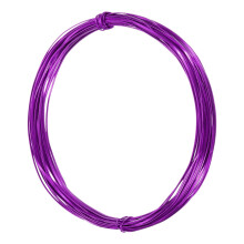 1mm Aluminum Craft Flat Wire,33Ft 0.5mm Thickness Bendable Metal Floral Jewelry Beading Armature Wire for Sculpting Armature DIY Jewelry Making, Purpl