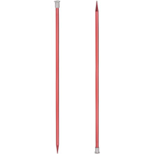 2Pcs Aluminum Knitting Needles 7mm (US Size 10.75) Single Pointed Knitting Needle 13.8 Inches Length Metal Weaving Tool for Handmade Projects DIY, Red
