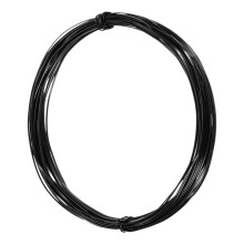 1mm Aluminum Craft Flat Wire,33Ft 0.5mm Thickness Bendable Metal Floral Jewelry Beading Armature Wire for Sculpting Armature DIY Jewelry Making, Black
