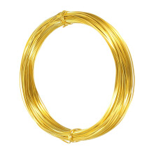 1mm Aluminum Craft Flat Wire,98Ft 0.5mm Thickness Bendable Metal Floral Jewelry Beading Armature Wire for Sculpting Armature DIY Jewelry Making, Yello