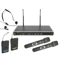 Chord NU4-C Quad Wireless Microphone System | 2 x Handheld 2 x Beltpack