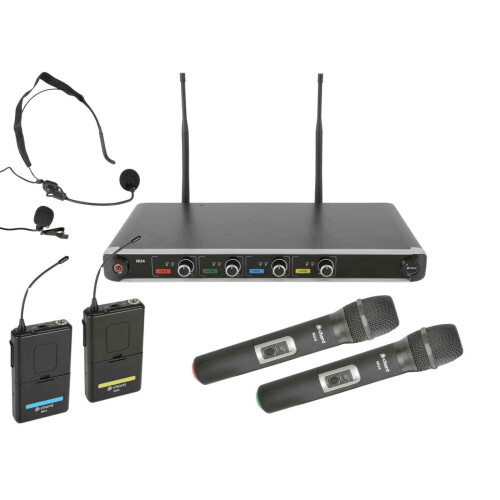 Chord Chord NU4-C Quad Wireless Microphone System | 2 x Handheld 2 x Beltpack