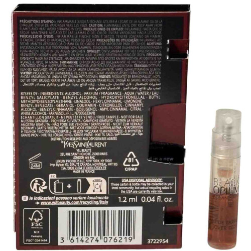 Yves Saint Laurent Yves Saint Laurent Black Opium Over Red-1.2 ml 2