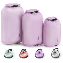 3 Pack Waterproof Dry Bag Set 9L 15L 20L Ultralight Portable Dry Sack Storage Bags for Hiking Camping Boating Kayaking