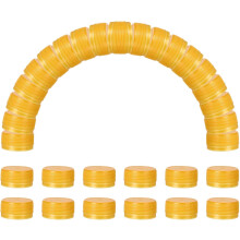 50pcs Plastic Bottle Caps, 1.2 inch Bottle Screw Lid Top Water Bottles Top Cap for DIY Development Imagination Intelligence Craft Scrapbook Creative G