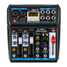 Vonyx VMM-P500 4 Channel Music Mixer with Bluetooth, USB & DSP Effects