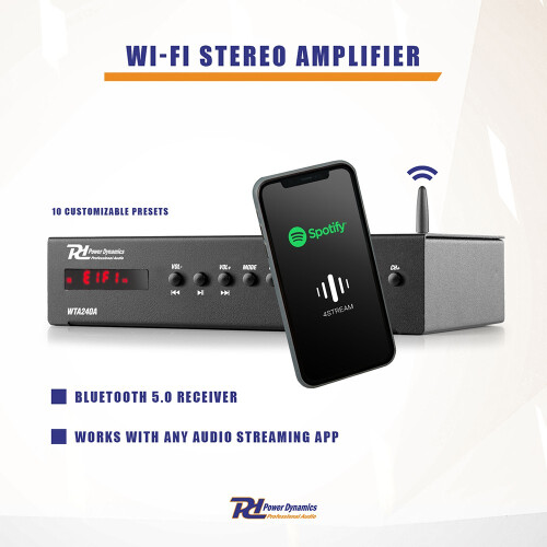 Power Dynamics 952.499 WT240A Wifi Stereo Amplifier 2