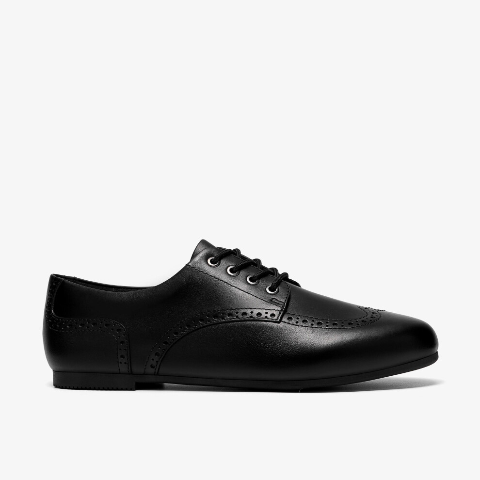 Clarks (Standard, 6.5 (Adults')) Porto Lace Y. Black Leather