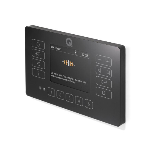 Q Acoustics E120 Wall Amplifier with Bluetooth, DAB, Touch Panel Control Black 2