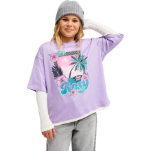 (6 Years, Viola) Roxy Girls Rain Falls Double Sleeve T-Shirt