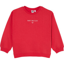 (8 Years, Hibiscus) Roxy Girls Morning Hike Brushed Relaxed Sweatshirt