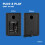 Vonyx SMN30B Active Studio Monitor Speaker Pair - 3" Compact Sound System 6
